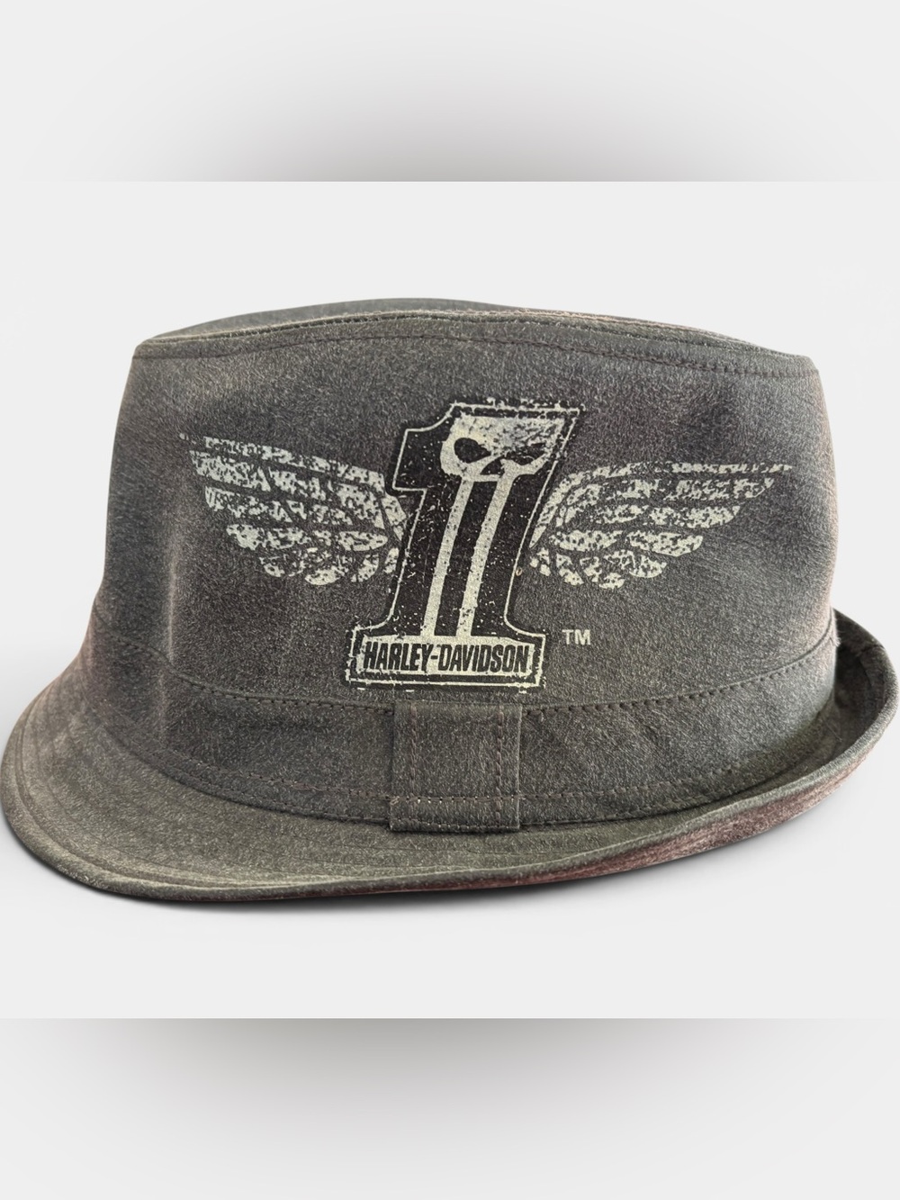 Harley Davidson Cotton Fedora Wings Skull #1
Size M